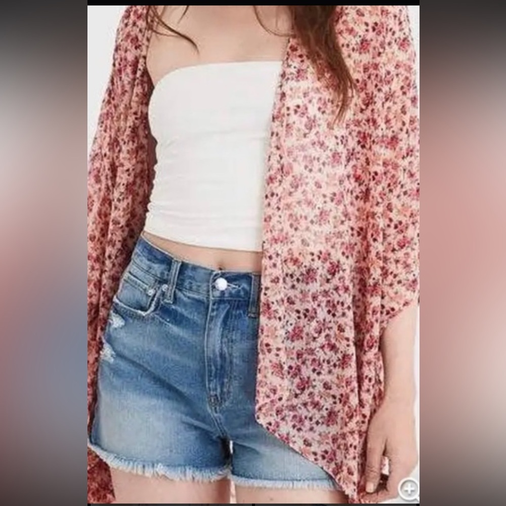 American Eagle Outfitters Oversized Floral Kimono Sz XS/S